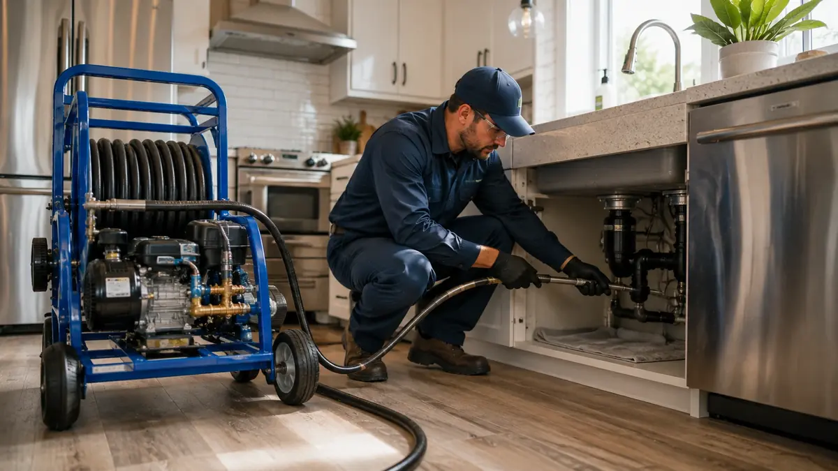 Kitchen Drain Hydro Jetting in Kaweah